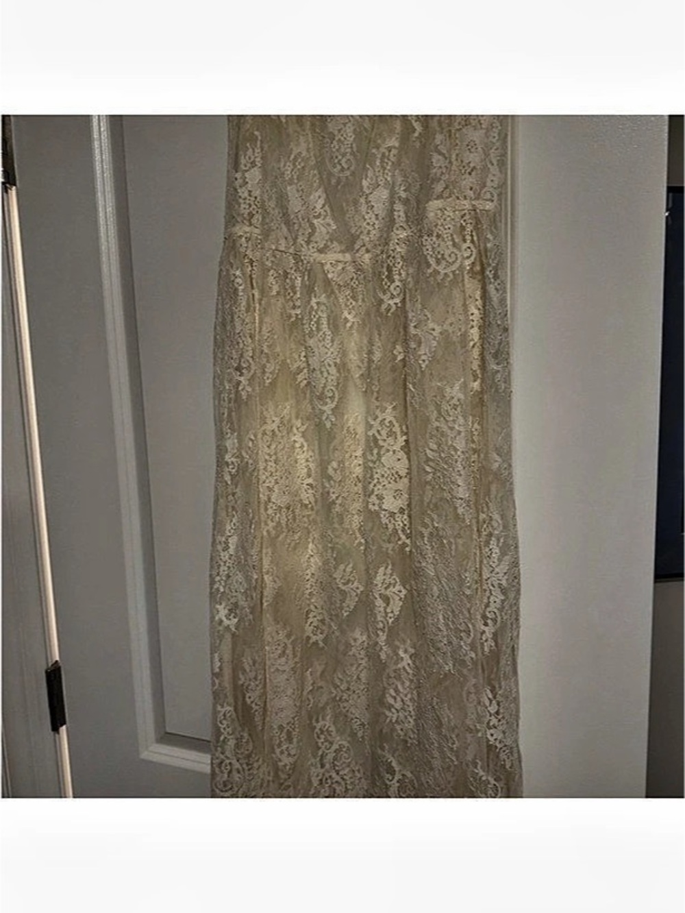 DOEN Sebastiane Blouse Floral Lace skirt in Cream Size S/P